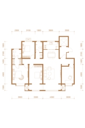 浭阳泰和府4室2厅1厨2卫建面174.00㎡