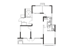 越秀铂悦府3室2厅1厨2卫建面125.00㎡