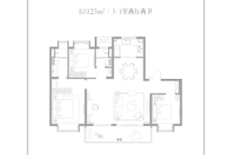 世茂璀璨未来4室2厅1厨2卫建面125.00㎡