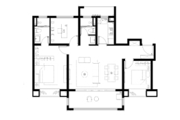 中铁·逸都3室2厅1厨2卫建面116.00㎡