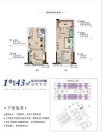 新塘奥园城市天地建面43.00㎡