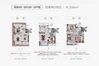 双拼 M-B030-5户型