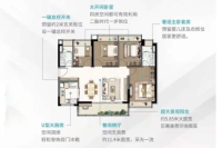 建面105㎡四房户型