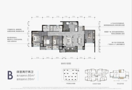 东原大发丨印未来4室2厅1厨2卫建面99.00㎡