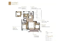 星荟云庭115㎡户型
