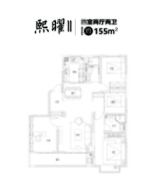 中建国熙台4室2厅1厨2卫建面155.00㎡