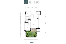 福天·藏郡院子4室3厅1厨4卫建面180.00㎡