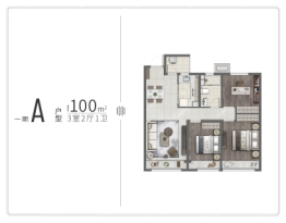 和达·上城3室2厅1厨1卫建面100.00㎡