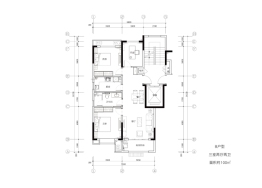 仙山花园3室2厅1厨2卫建面100.00㎡