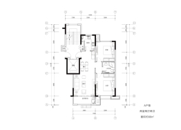 仙山花园2室2厅1厨2卫建面88.00㎡