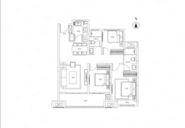 建业世和府3室2厅1厨2卫建面119.00㎡