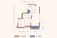 1/2/3栋 108㎡户型