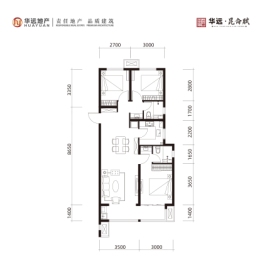 华远·昆仑赋3室2厅1厨2卫建面110.00㎡