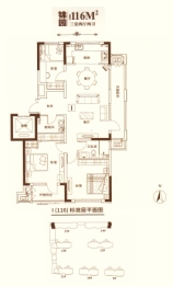 一品洋房锦园3室2厅1厨2卫建面116.00㎡