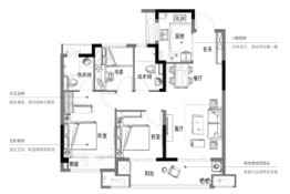 碧桂园枫境澜庭3室2厅1厨2卫建面97.00㎡