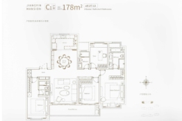 中海·阅澄江4室2厅1厨3卫建面178.00㎡