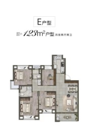 大名城·映湖4室2厅1厨2卫建面123.00㎡