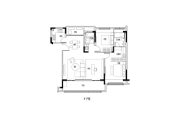 茅山颐园2室2厅1厨2卫建面108.00㎡