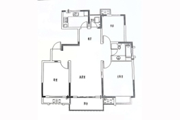 宜嘉湖庭花园3室2厅1厨1卫建面112.00㎡