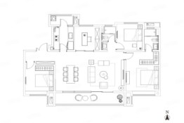 奥园誉景湾4室2厅1厨2卫建面142.00㎡