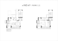 下叠建面162平户型