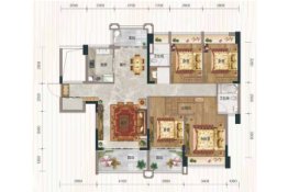 岐江东岸4室2厅1厨2卫建面136.00㎡