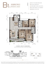 龙湖·春江天曜4室2厅1厨2卫建面141.00㎡