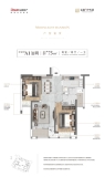 弘阳印月府建面约75平A1户型