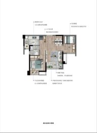 金茂·厦门国际社区2室2厅1厨1卫建面58.00㎡