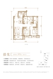 保利兰州和光尘樾拾光-105㎡雅致三房