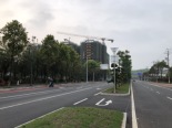 在建楼栋与旁边马路