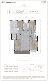 滨江新希望·滨辰府4室2厅1厨2卫建面122.00㎡