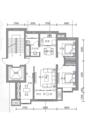 盛唐府3室2厅1厨1卫建面96.00㎡