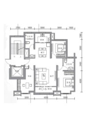 盛唐府3室2厅1厨2卫建面117.00㎡