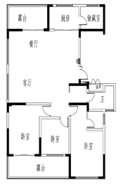 一建玖玺臺3室2厅1厨1卫建面134.00㎡