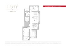 中南恒通和平君启115㎡户型图