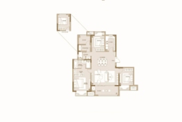 爱家·霞飞集5室2厅1厨2卫建面149.00㎡