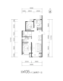 保利时代105㎡户型
