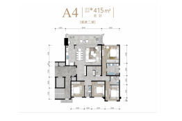 龙湖昱湖1号7室3厅1厨5卫建面415.00㎡