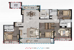 绿城·桂语江南4室2厅1厨3卫建面166.00㎡