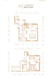 金绣铭座4室3厅1厨4卫建面346.37㎡