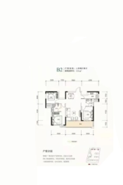 大汉汉府3室2厅1厨2卫建面110.00㎡