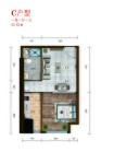 综合楼-C户型53.48㎡