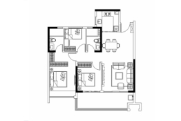 方圆·雅颂府3室2厅1厨2卫建面103.00㎡