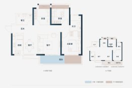 檀悦府3室2厅1厨2卫建面98.00㎡