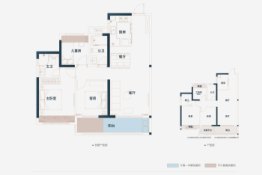 檀悦府3室2厅1厨2卫建面97.00㎡