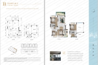 洋房顶楼B户型建面126.38平