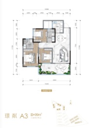 树高·上院3室2厅1厨2卫建面99.00㎡