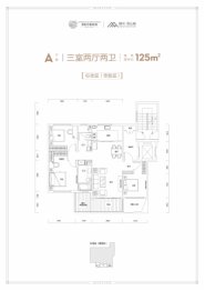 蟠龙·观山堂3室2厅1厨2卫建面125.00㎡