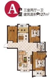 鲁强·百合新城3室2厅1厨1卫建面127.00㎡